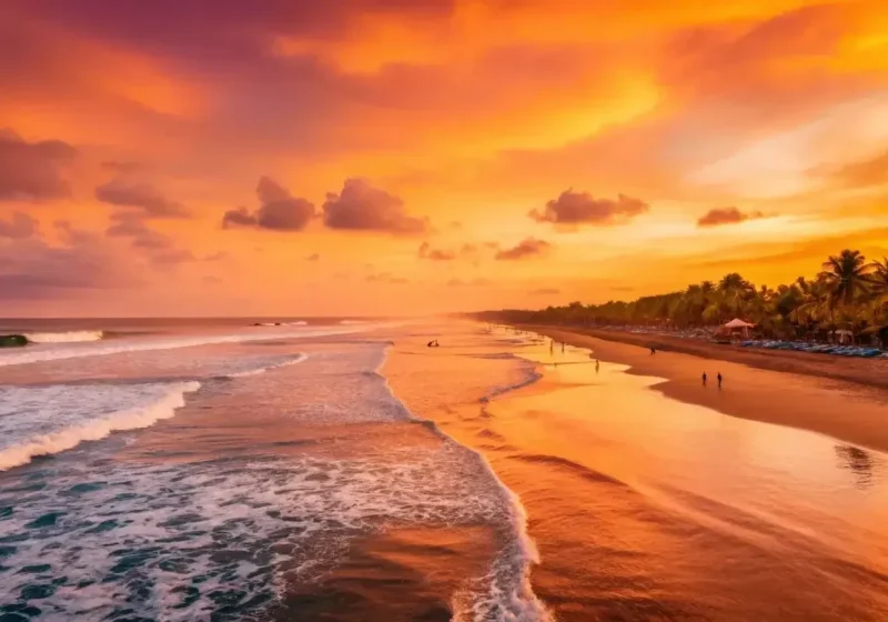 Evening light on the beach at Canggu, Bali