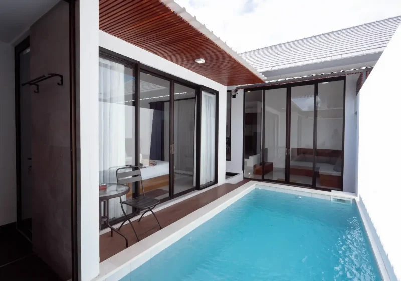 Courtyard pool of a villa in Seminyak, Bali